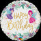 18" ROUND FOIL BDAY WILD FLOWER FAIRIES